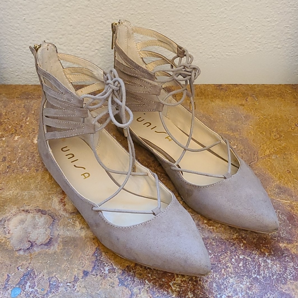 Lace up flats